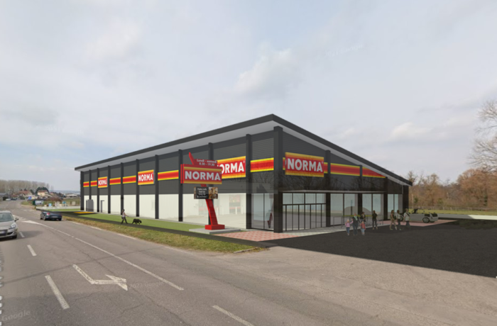 Construction d’un magasin NORMA à DAMELEVIERES (54) – 2023/2024